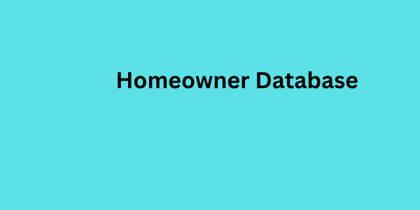 homeowner database