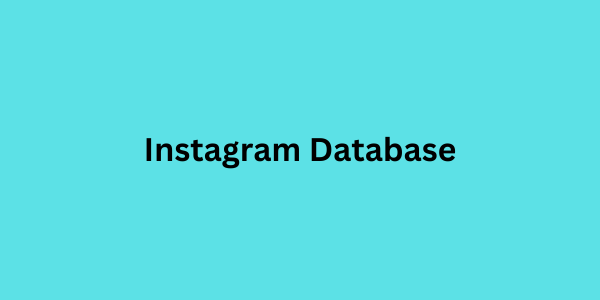 instagram database