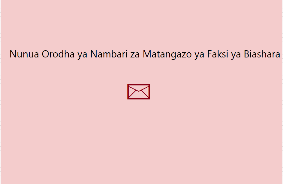 Nunua Orodha ya Nambari za Matangazo ya Faksi ya Biashara