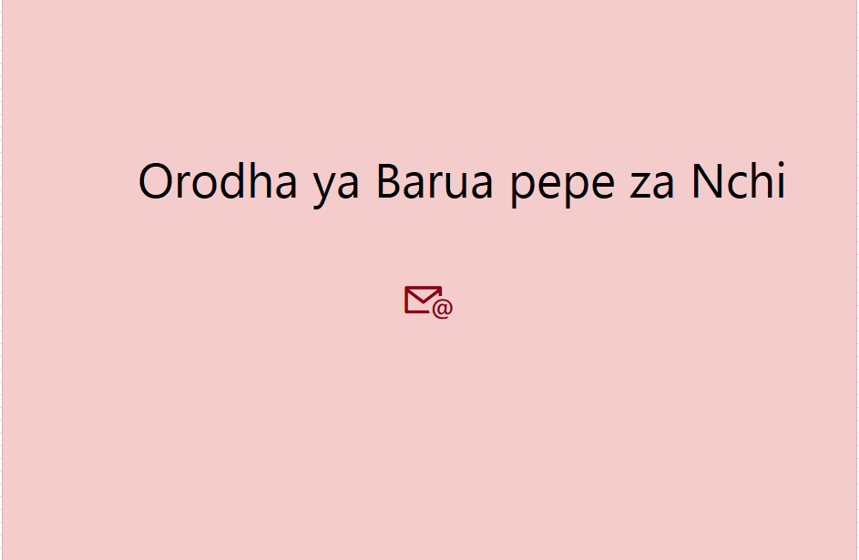 Orodha ya Barua pepe za Nchi