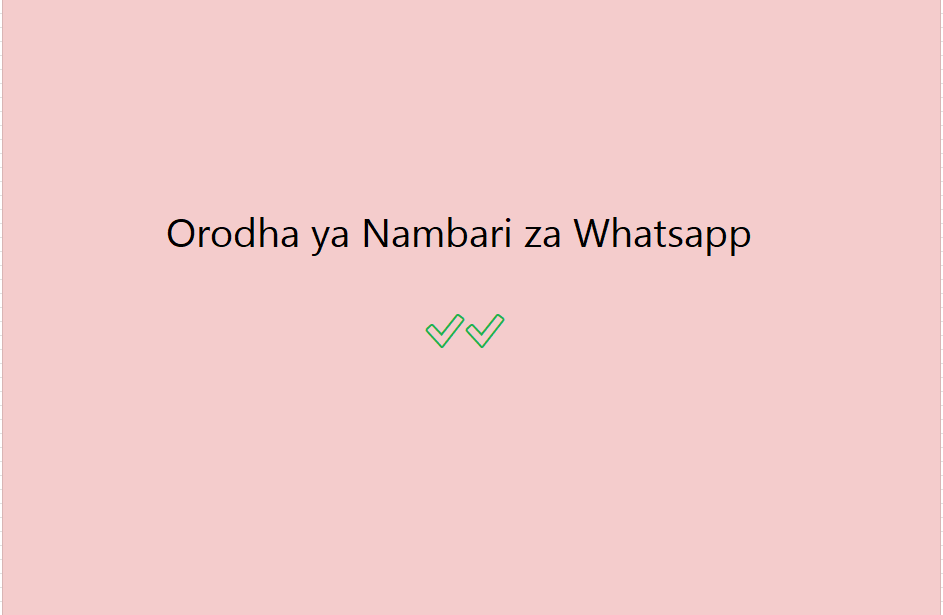 Orodha ya Nambari za Whatsapp