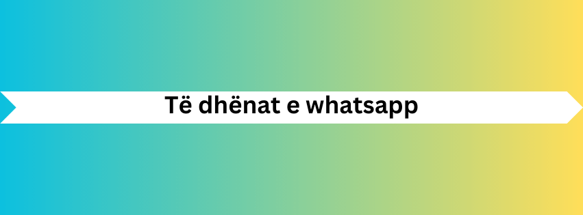 Të dhënat e whatsapp