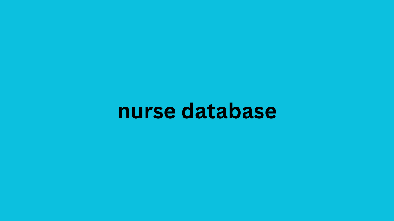 nurse database