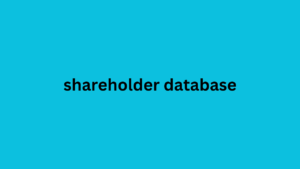 shareholder database