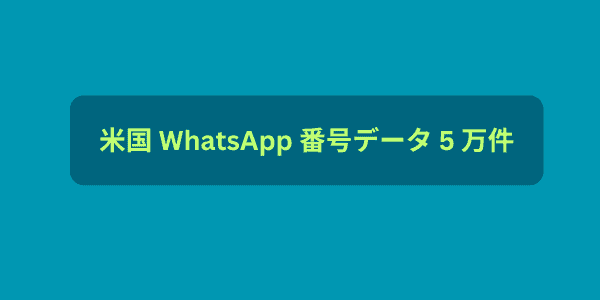 米国 WhatsApp 番号データ 5 万件 (1)